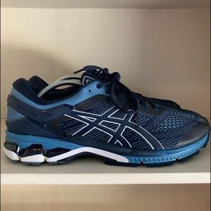 ASICS Gel-Kayano 26 Running Shoe Blue and Black